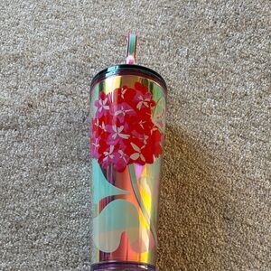Iridescent Starbucks venti tumbler nwt